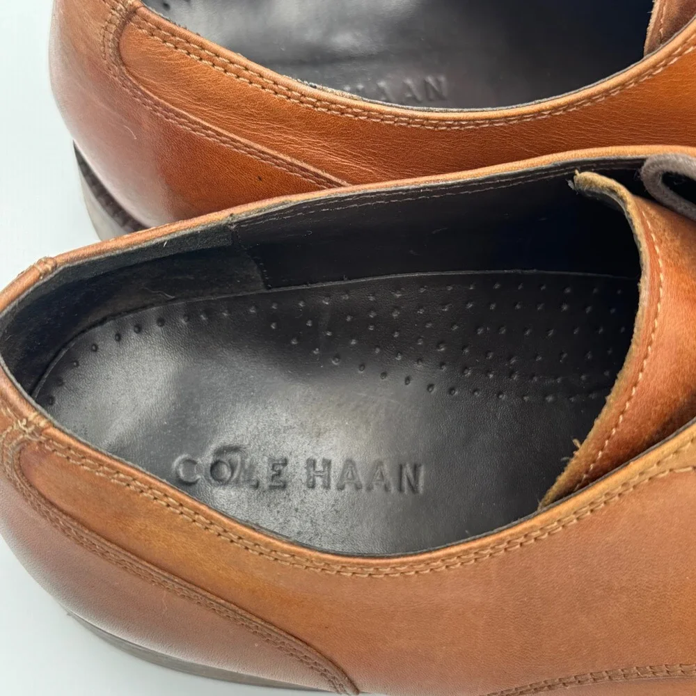 Cole Haan British Tan Leather Cap Toe Oxford Shoes 11.5 M NO BOX